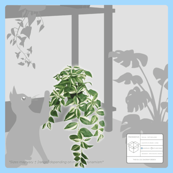 ikea fejka artificial potted plant (tradescantia zebrina) 605.465.78