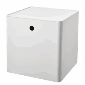 ikea white storage box with lid (005.268.75)