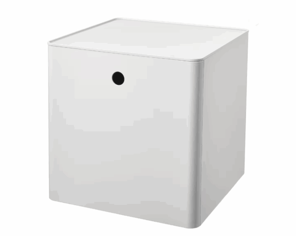 ikea white storage box with lid (005.268.75)