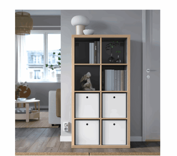ikea white storage box with lid (005.268.75)