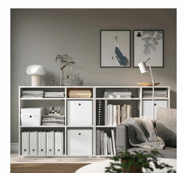 ikea white storage box with lid (005.268.75)