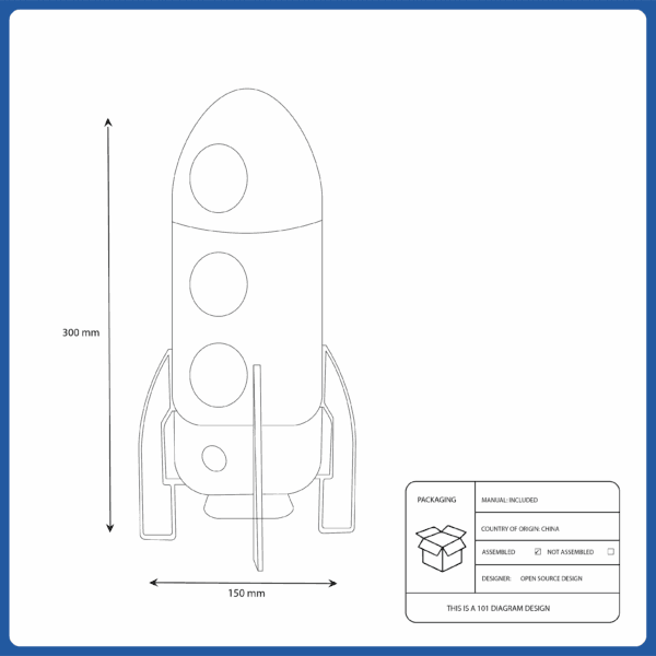 ikea rocket led table lamp (005.552.31)