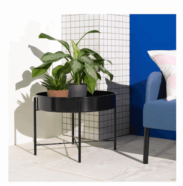 ikea black plant stand (805.565.09)