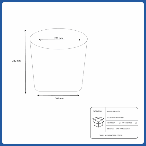 ikea light grey in/outdoor plant pot (704.675.56)