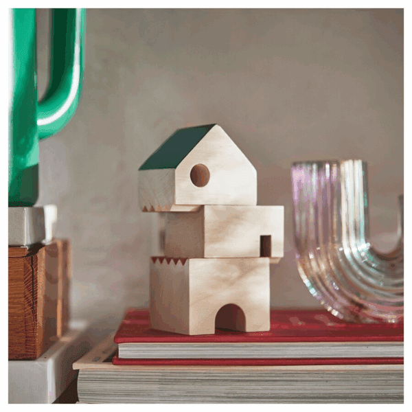 ikea decoration house (set of 3 solid wood) (405.376.69)