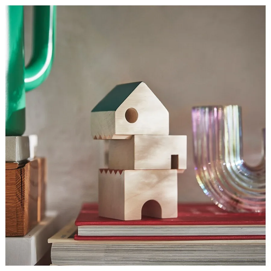 ikea decoration house (set of 3 solid wood) (405.376.69)