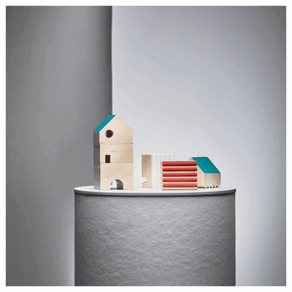 ikea decoration house (set of 3 solid wood) (405.376.69)
