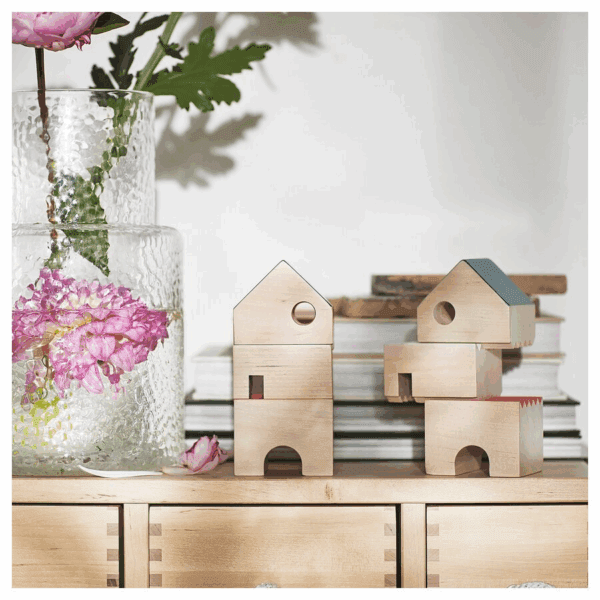 ikea decoration house (set of 3 solid wood) (405.376.69)