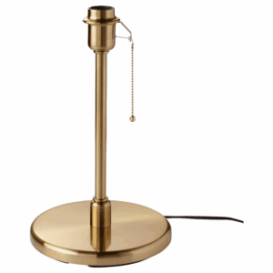 ikea kryssmast table lamp base brass plated (504.056.87)