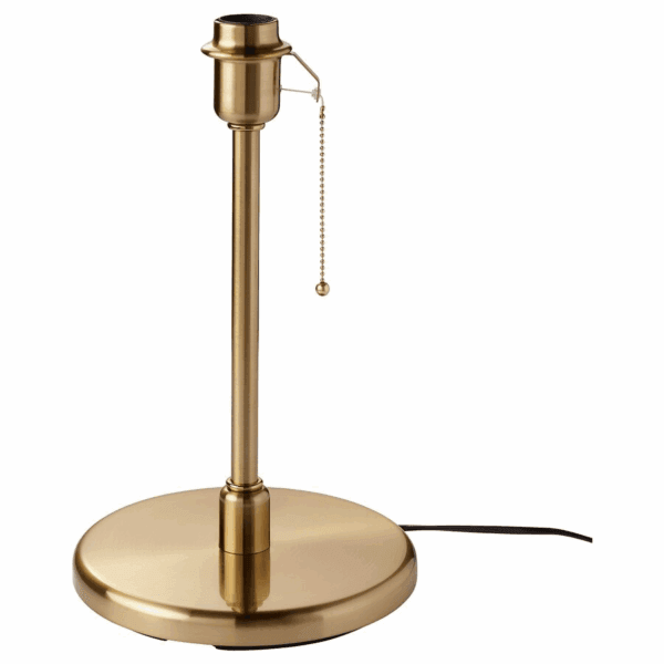 ikea kryssmast table lamp base brass plated (504.056.87)