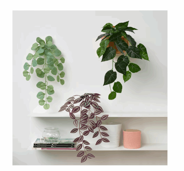 ikea artificial plant with wall holder (105.486.26)