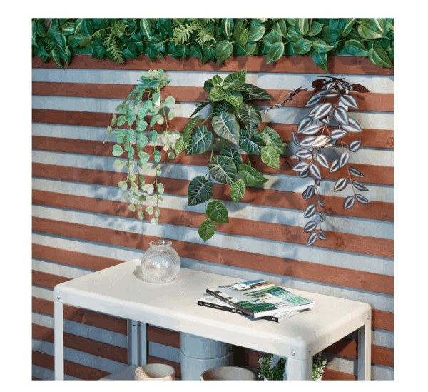 ikea artificial plant with wall holder (105.486.26)