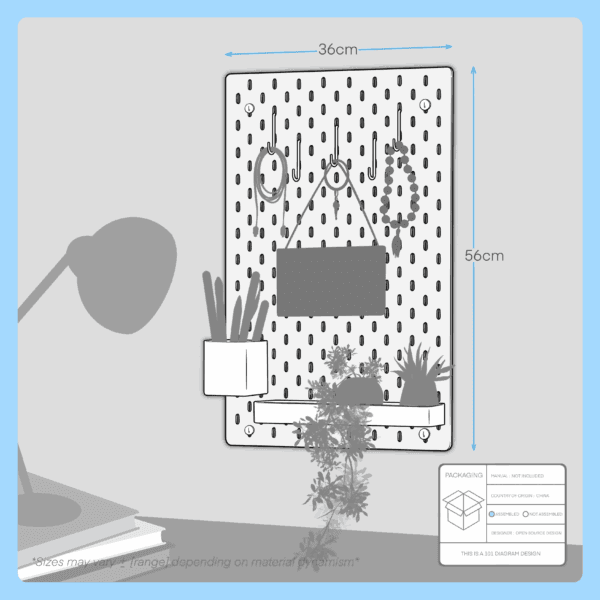 ikea skÅdis pegboard combination 36x56cm (803.208.04)