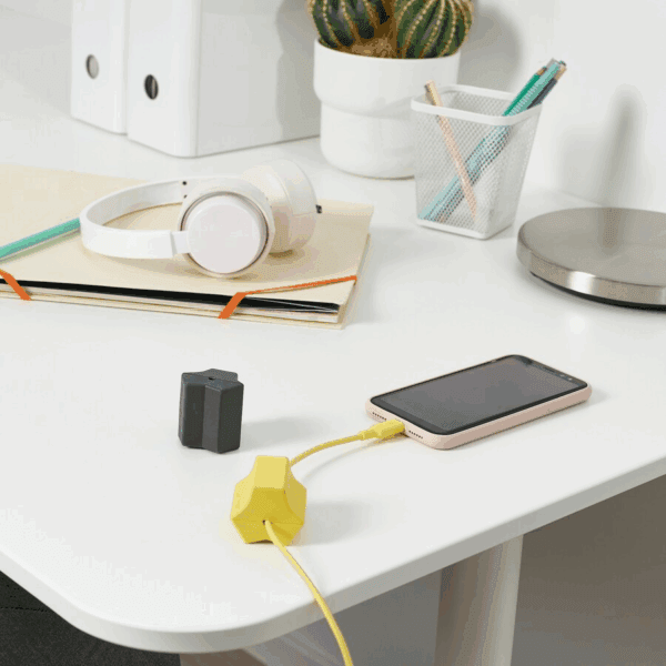 ikea havskÅl usb anchor black/yellow (2 piece) (405.557.38)