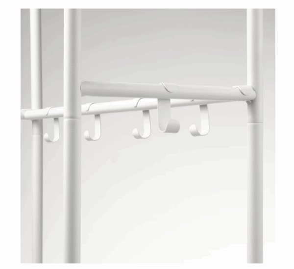 ikea white clothes rack with shoe storage (705.309.87)