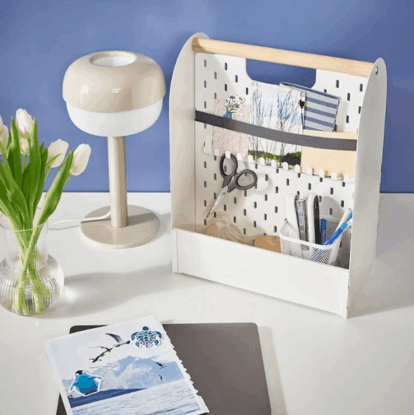ikea vattenkar white desk organizer 33x21x43 cm (805.486.61)