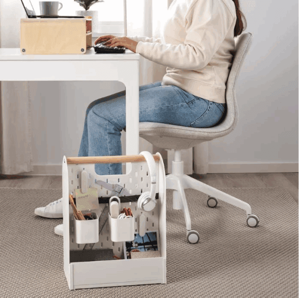 ikea vattenkar white desk organizer 33x21x43 cm (805.486.61)