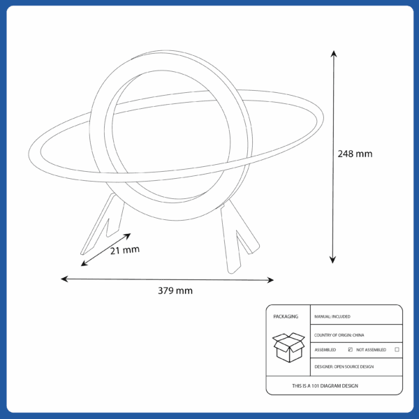 ikea aftonsparv multicolor planet shape led decoration (105.587.76)