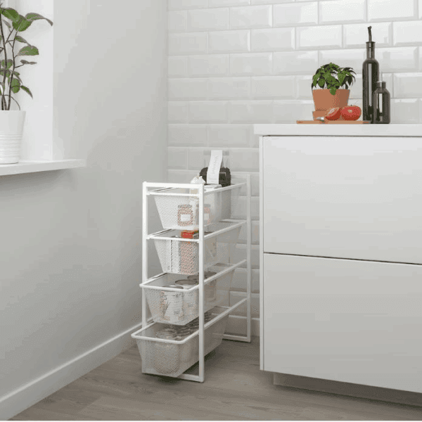 ikea jonaxel storage rack white, 25x51x70 cm (592.971.41)
