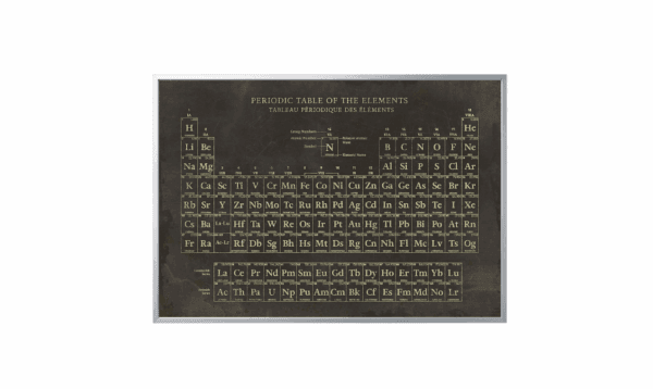 ikea bjÖrksta picture with frame, periodic table/aluminium colour, 200x140cm (905.548.97)