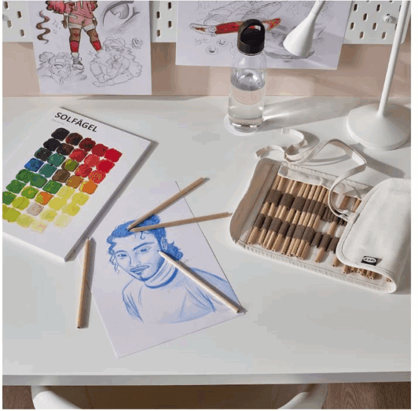 ikea solfÅgel 3 piece drawing set (095.290.06)