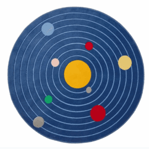 ikea aftonsparv rounded space rug blue 133 cm (705.540.54)