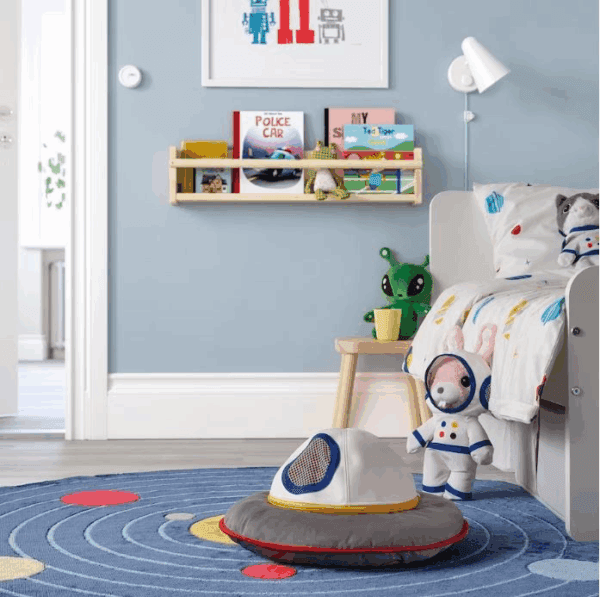 ikea aftonsparv rounded space rug blue 133 cm (705.540.54)