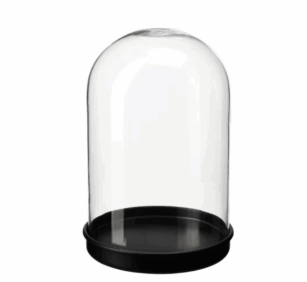 ikea glass dome with clear glass (21 cm) (604.976.86)