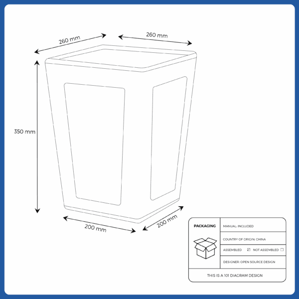 ikea white wastepaper basket (20490500797/404.601.08)
