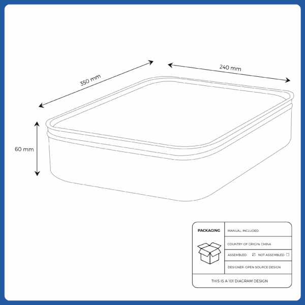 ikea box with lid anthracite (105.553.01)