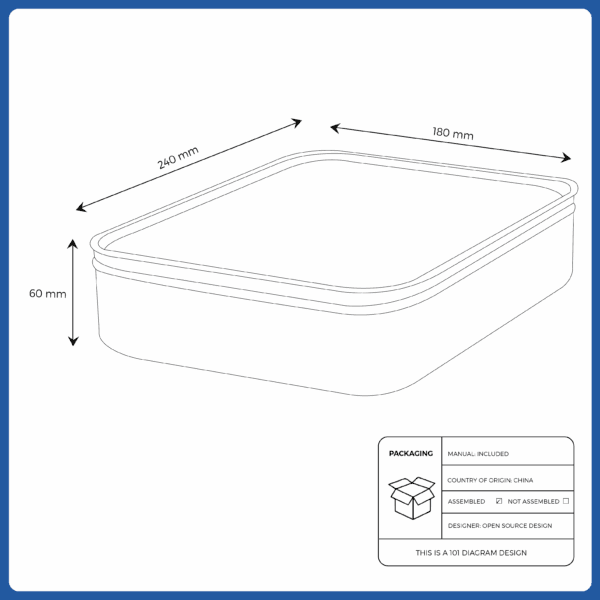 ikea box with compartments dark grey beige (005.553.06)