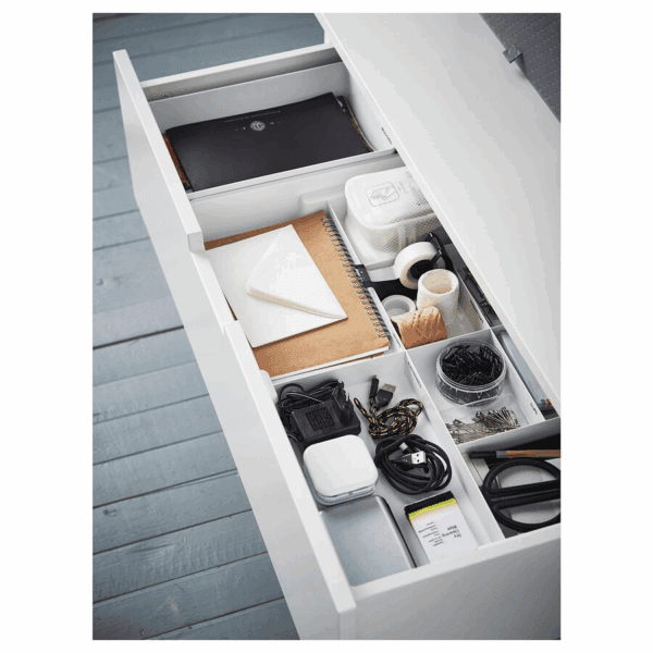 ikea compartment box white (802.802.09)