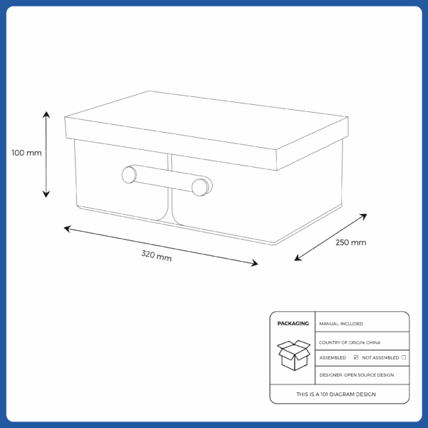 ikea compartments box, white (105.430.49)