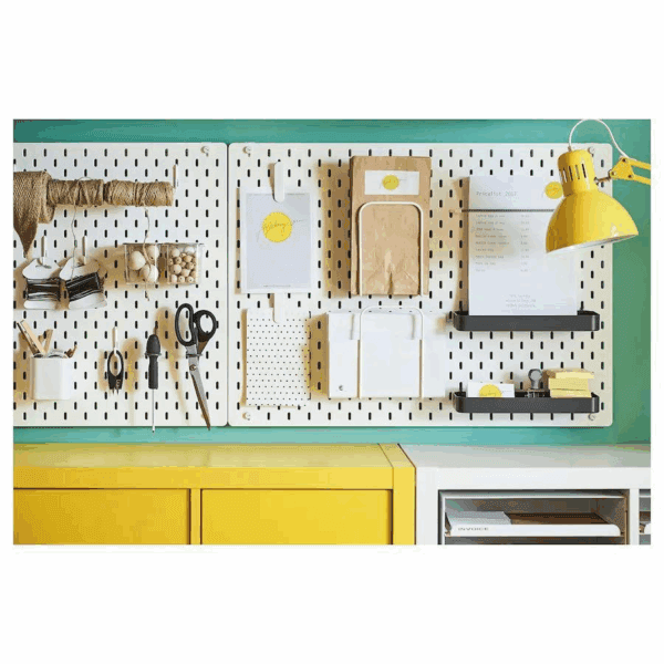 ikea skÅdis pegboard letter holder, white (703.208.14)