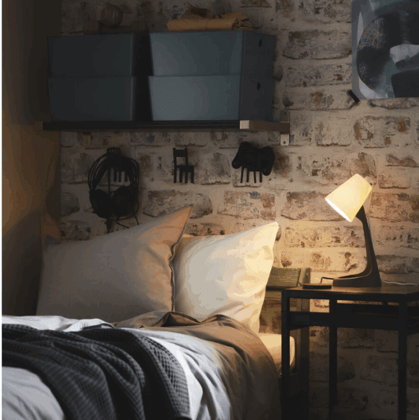 ikea svallet work lamp dark grey/white (903.584.91)