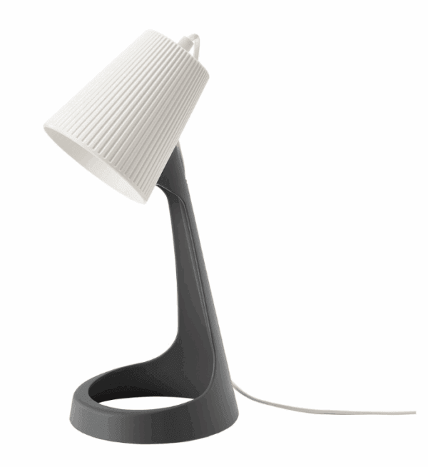 ikea svallet work lamp dark grey/white (903.584.91)