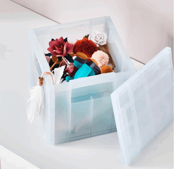 ikea translucent storage box small (605.150.20) / large (405.150.21)