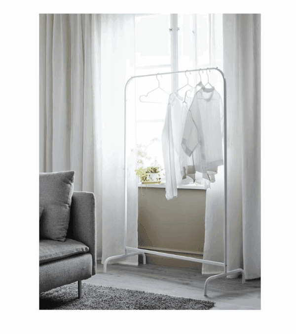 ikea clothes rack, white, 99x152 cm (601.794.34)