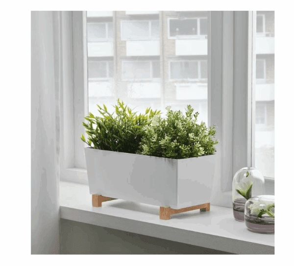 ikea plant pot, white, 32x15 cm (802.857.87) (20490500020)