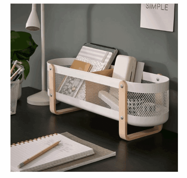 ikea desk organiser, white, 50x16x17 cm (205.404.94) (20490500013)