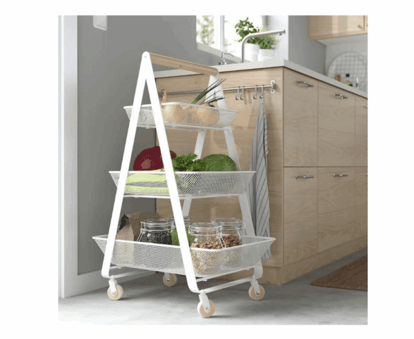 ikea trolley, white, 57x39x86 cm (202.816.31) (20490500388)