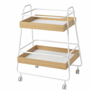 ikea storage bamboo trolley