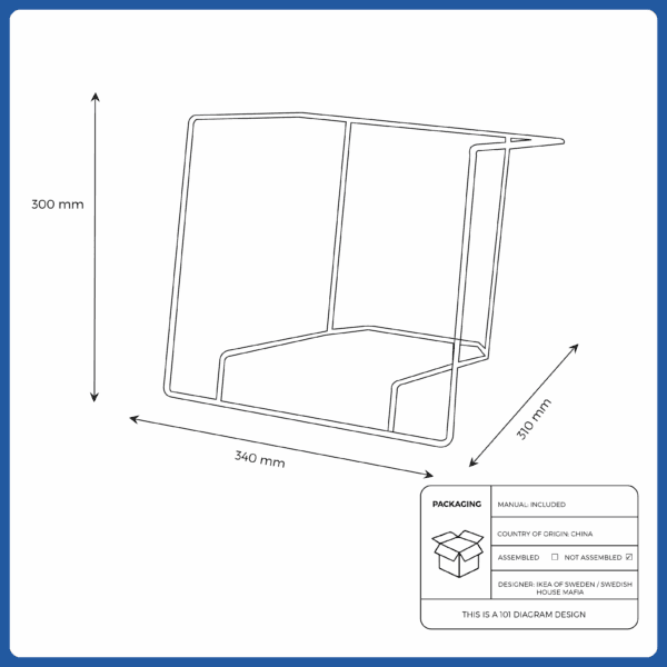 ikea records rack (black) (20490500620)