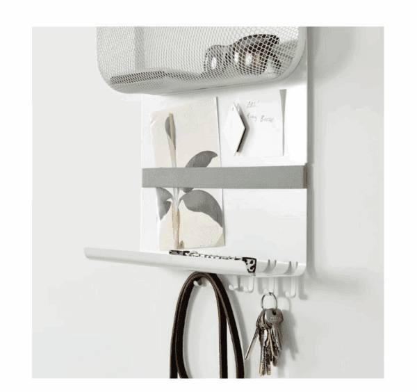 ikea white mesh breathable wall organizer ( 505.156.38)
