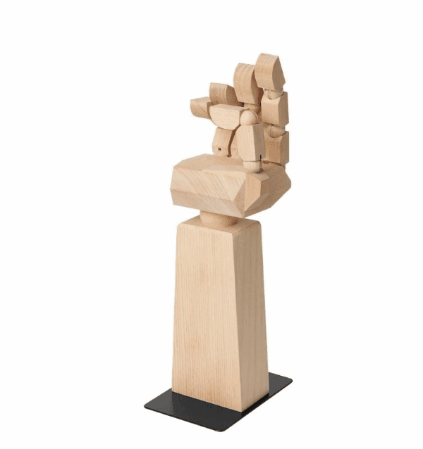 ikea headset stand solid wooden hand (605.113.62)