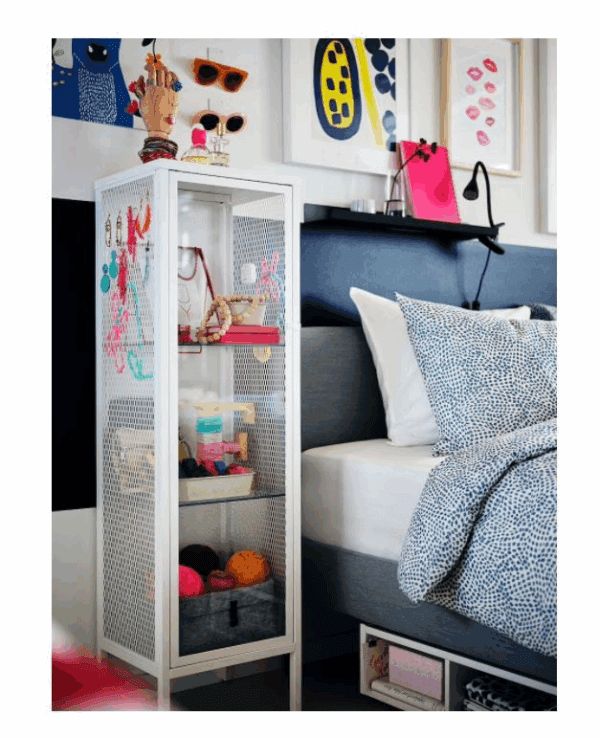 ikea collector/figurine glass cabinet