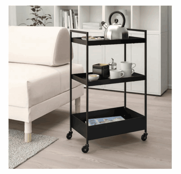 ikea nissafors trolley black