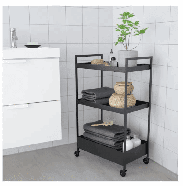 ikea nissafors trolley black