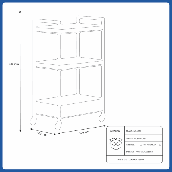 ikea nissafors trolley black