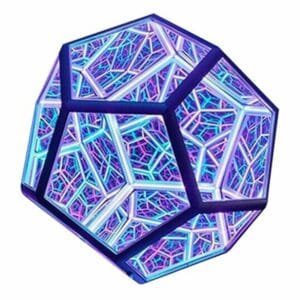 infinite dodecahedron color art light